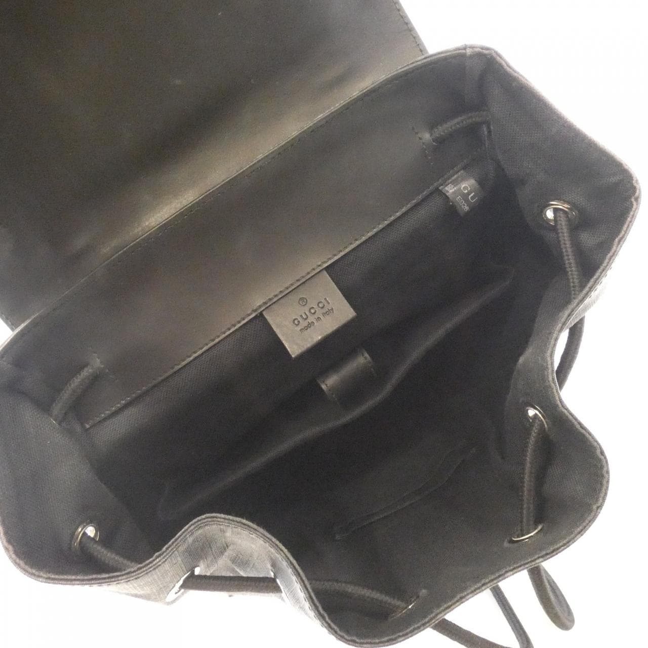 GUCCI 495563 K9R8X Backpack Canvas 黑色 帆布 - 縮圖 7