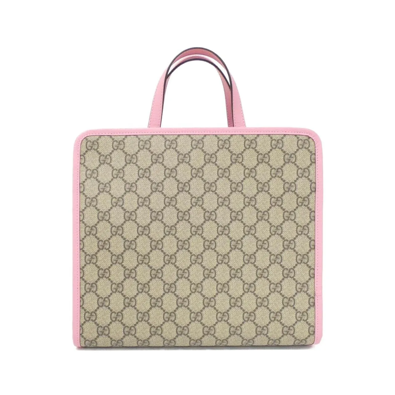 GUCCI 630589 9U8RN Handbag Canvas 米色 帆布 中古品A - 縮圖 2