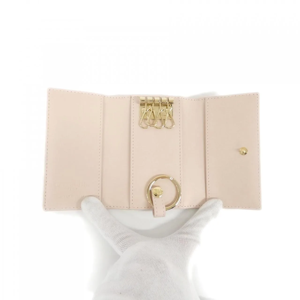 DIOR S0983ONMJ Key Case Lambskin Lambskin Unused - Thumbnail 5