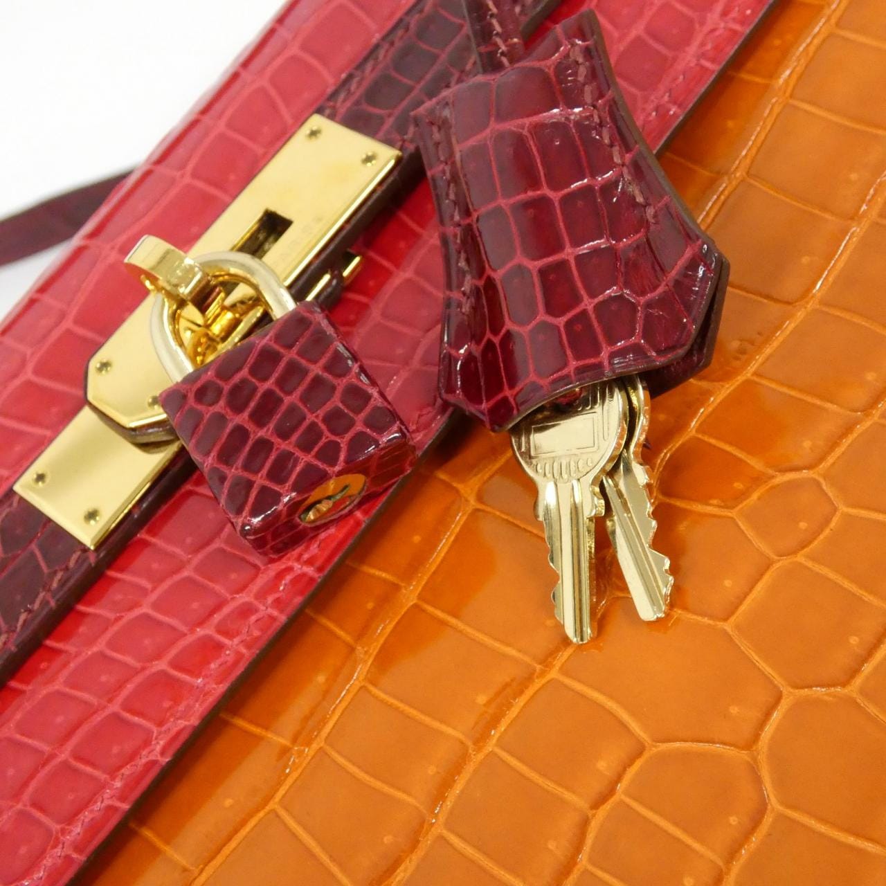 HERMES HERMÈS Kelly Bag 橙色 中古品A - 縮圖 6