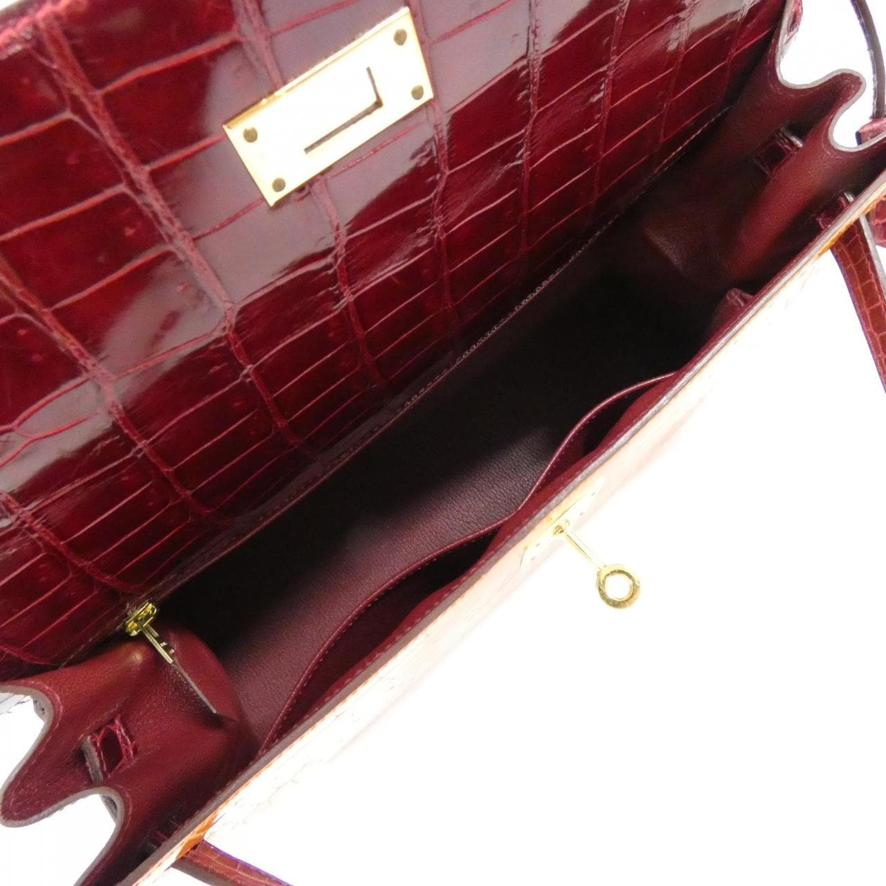 HERMES HERMÈS Kelly Bag 橙色 中古品A - 縮圖 10