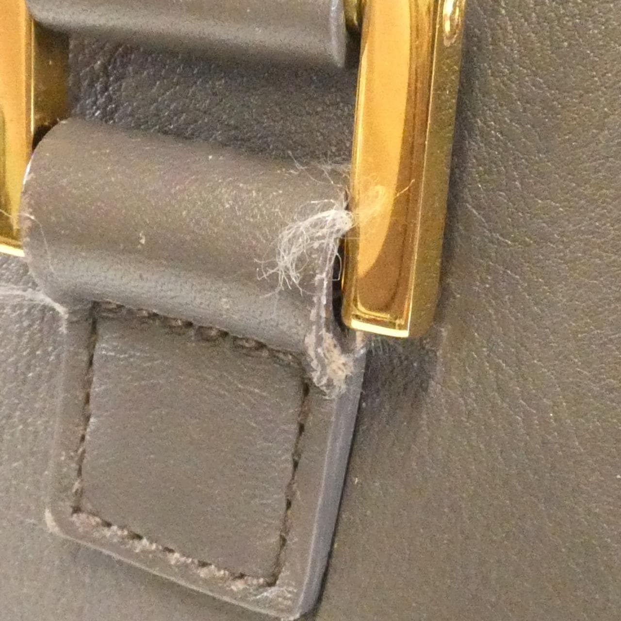 SAINT LAURENT 357394 Bag Leather 灰色 皮革 中古品B - 縮圖 4