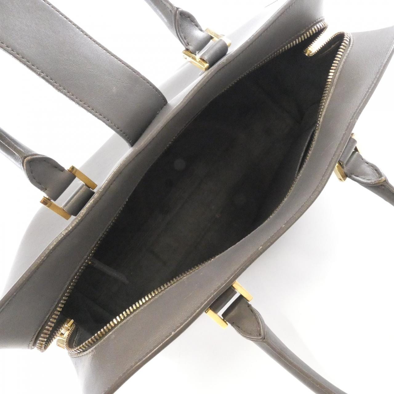 SAINT LAURENT 357394 Bag Leather 灰色 皮革 中古品B - 縮圖 9
