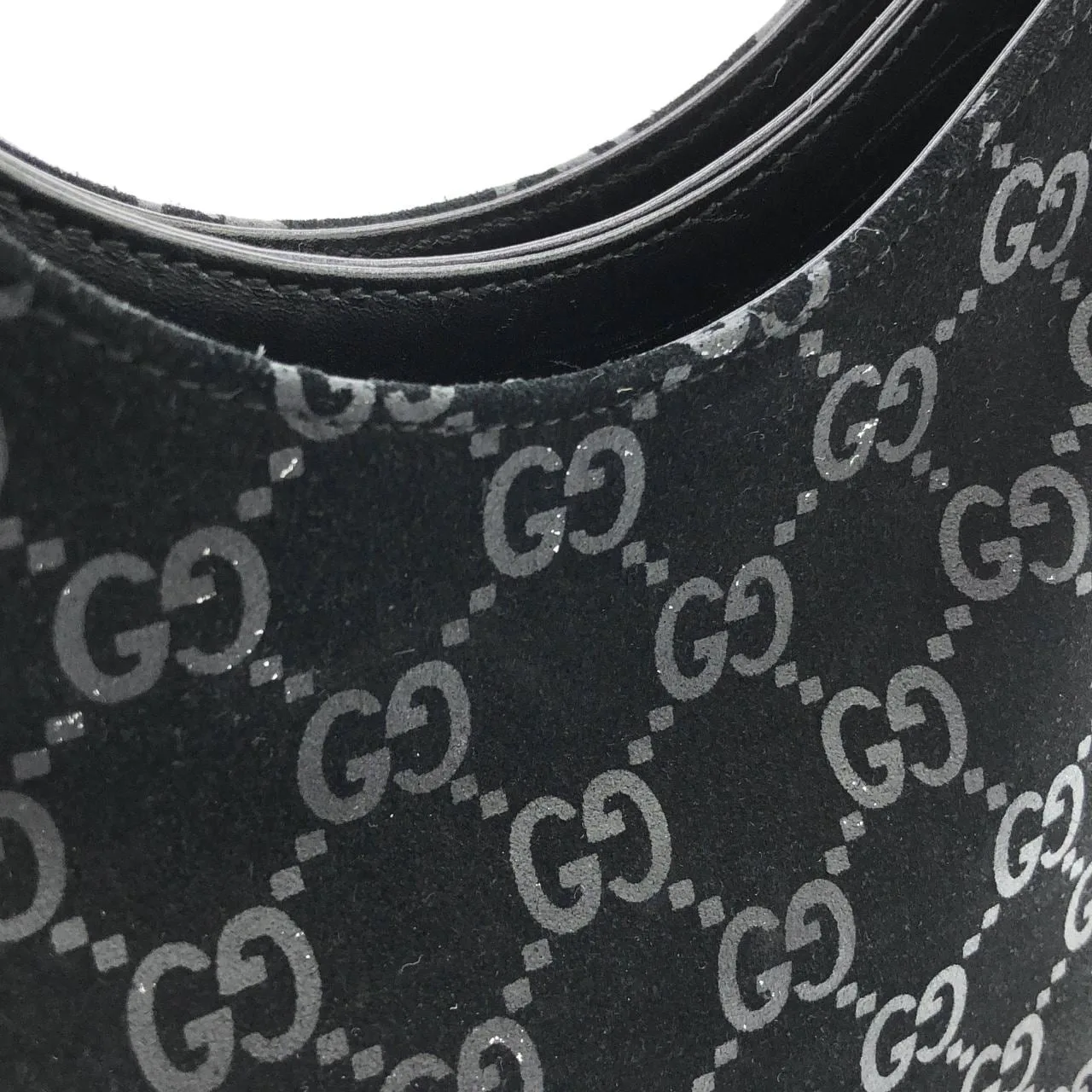 GUCCI 001 3778 Shoulder Black Rank A - Thumbnail 3