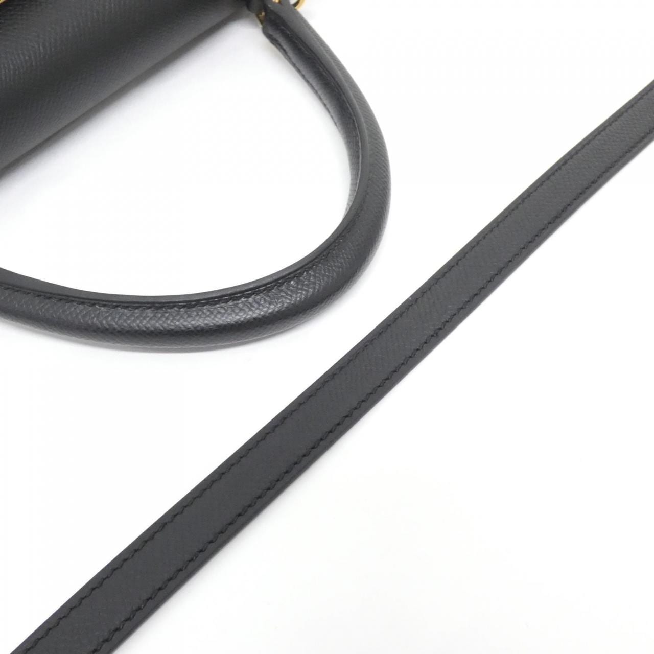 HERMES HERMÈS Kelly 042319CC Bag Epsom Black Epsom Leather - Thumbnail 5