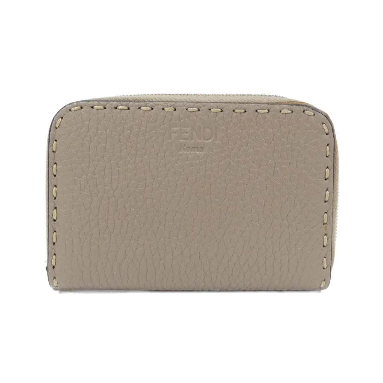 FENDI 8M0313 SFR Coin Case Leather Black