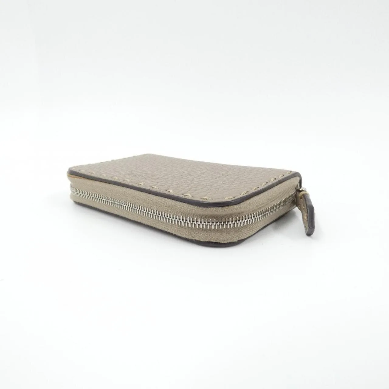 FENDI 8M0313 SFR Coin Case Leather Black Leather Rank A - Thumbnail 3