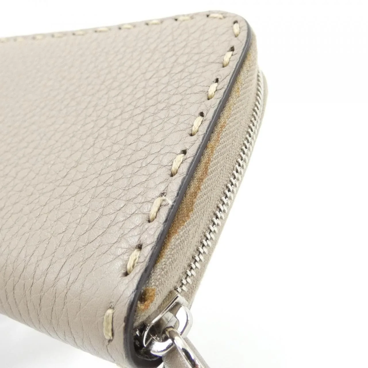 FENDI 8M0313 SFR Coin Case Leather Black Leather Rank A - Thumbnail 6