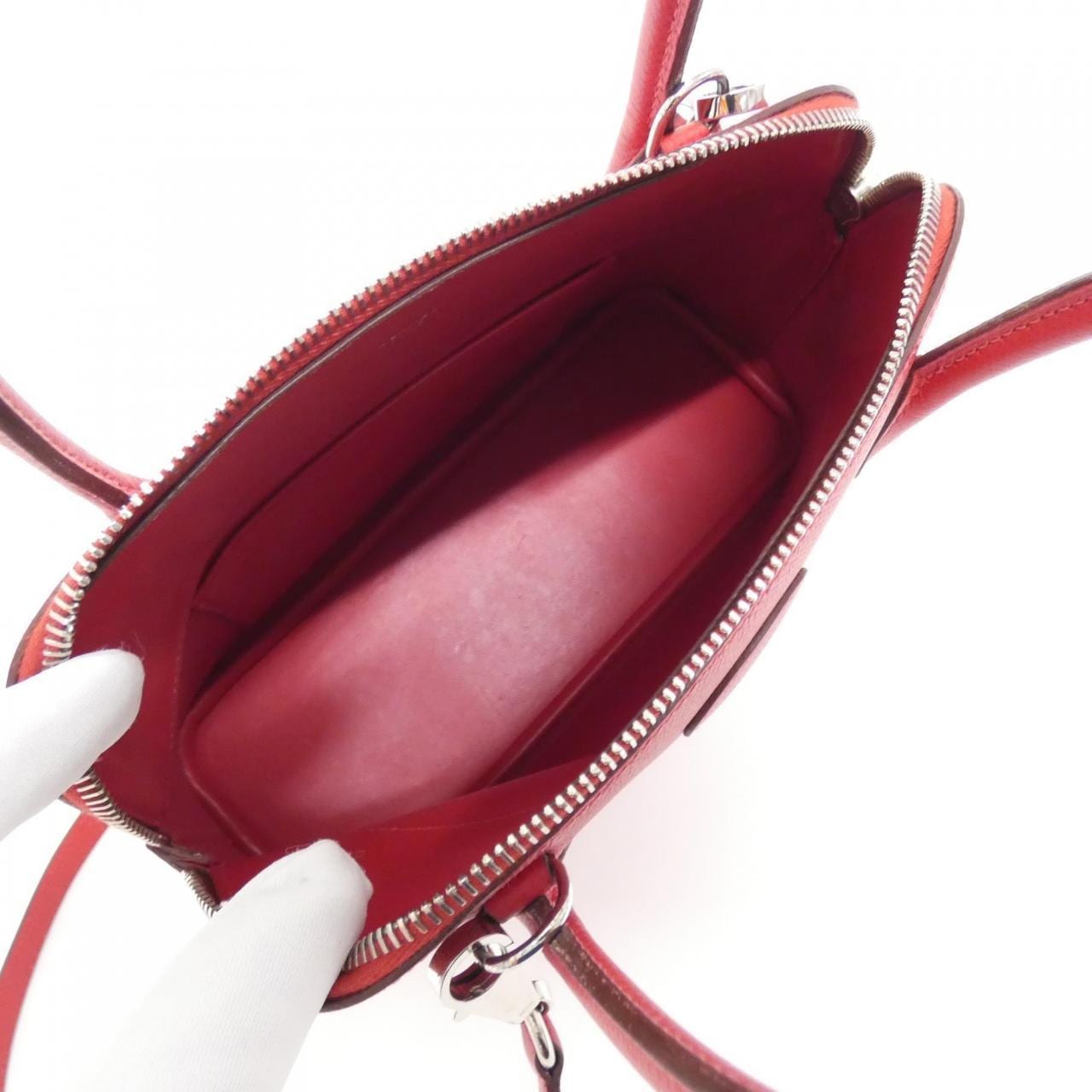 HERMES HERMÈS Bolide 041693CK Bag Epsom Rouge Epsom Leather - Thumbnail 8