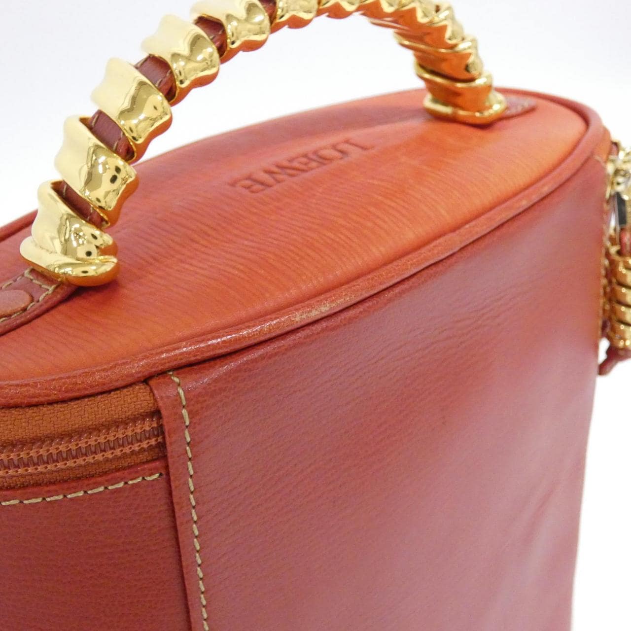 LOEWE Bag Leather 紅色 皮革 中古品B - 縮圖 6