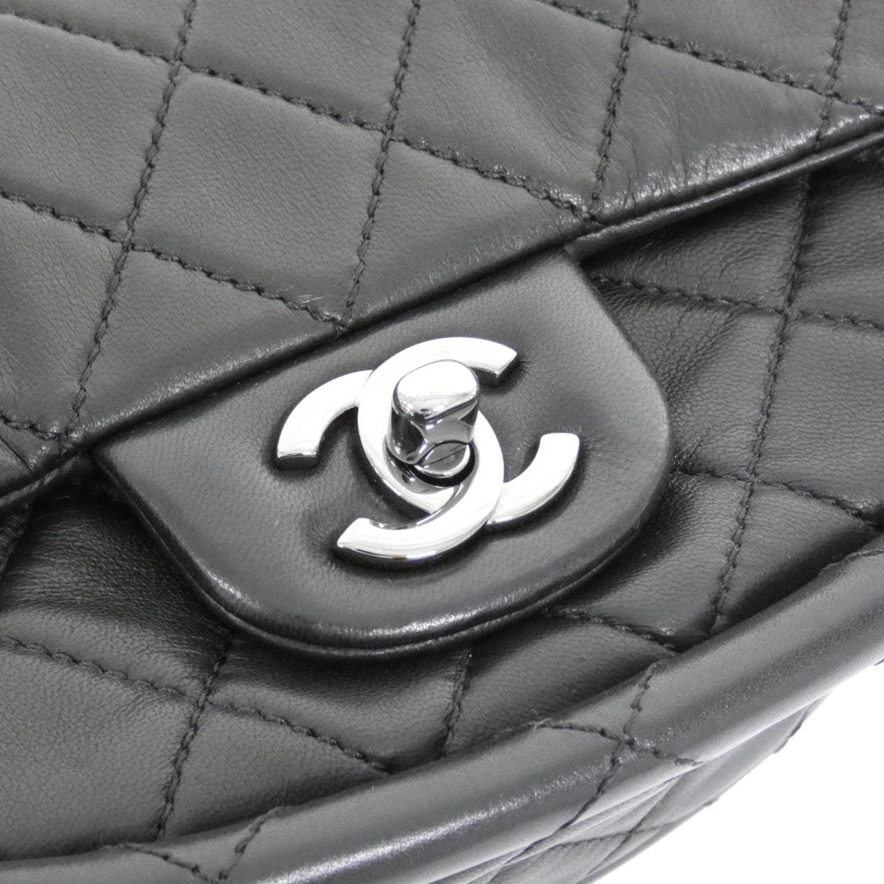CHANEL 66221 Handbag Lambskin Black Lambskin - Thumbnail 4
