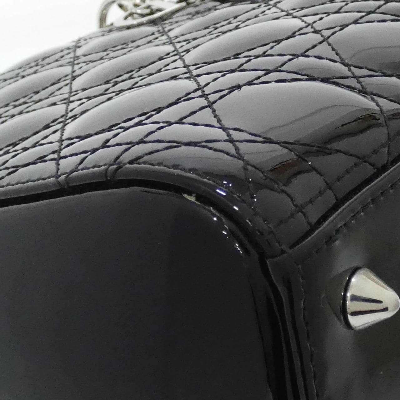 DIOR Lady Dior M0565PWCB Bag Patent Leather Black Patent Leather - Thumbnail 3