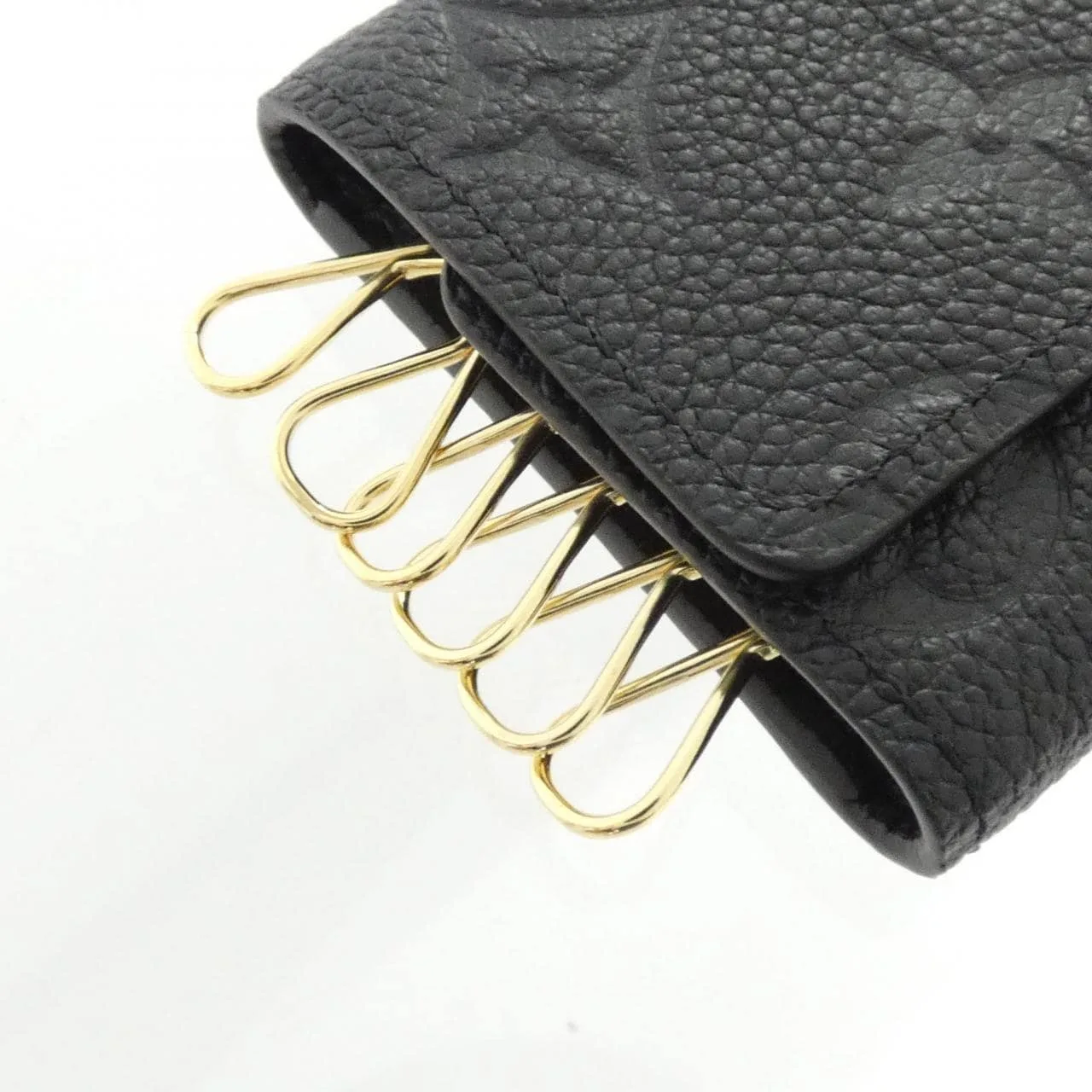 LOUIS VUITTON M64421 Key Case Monogram 黑色 Monogram 中古品A - 縮圖 2