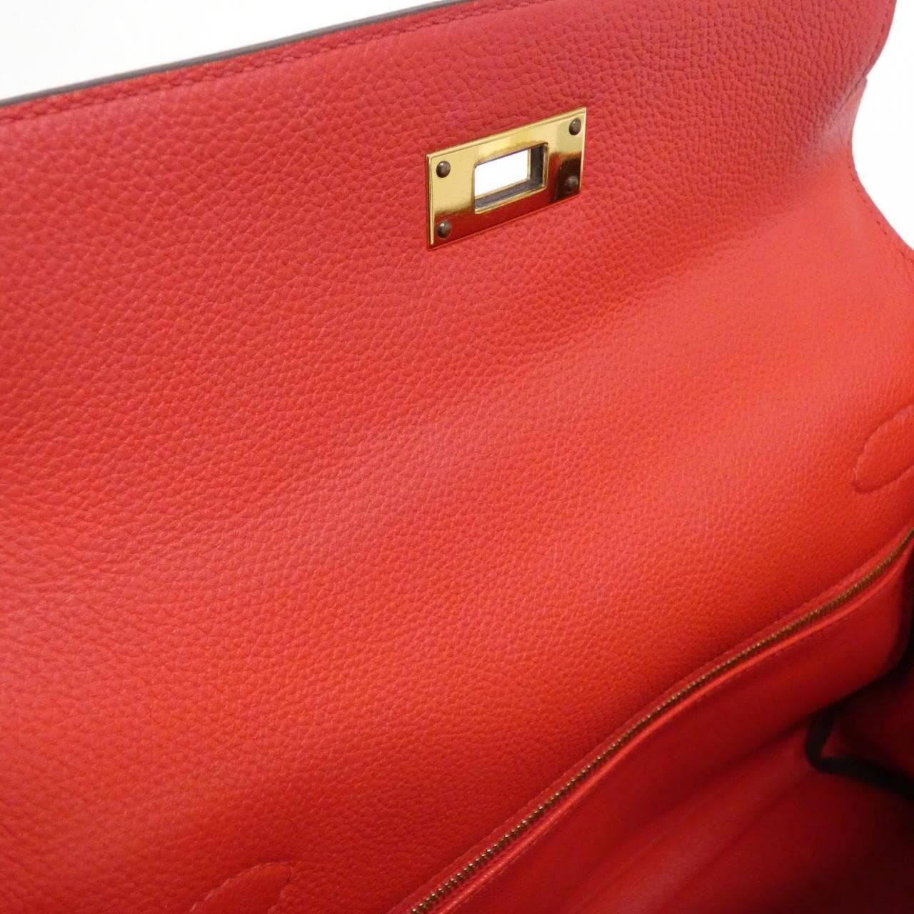 HERMES HERMÈS Kelly 027630CC Bag Togo Rouge Togo Leather - Thumbnail 9