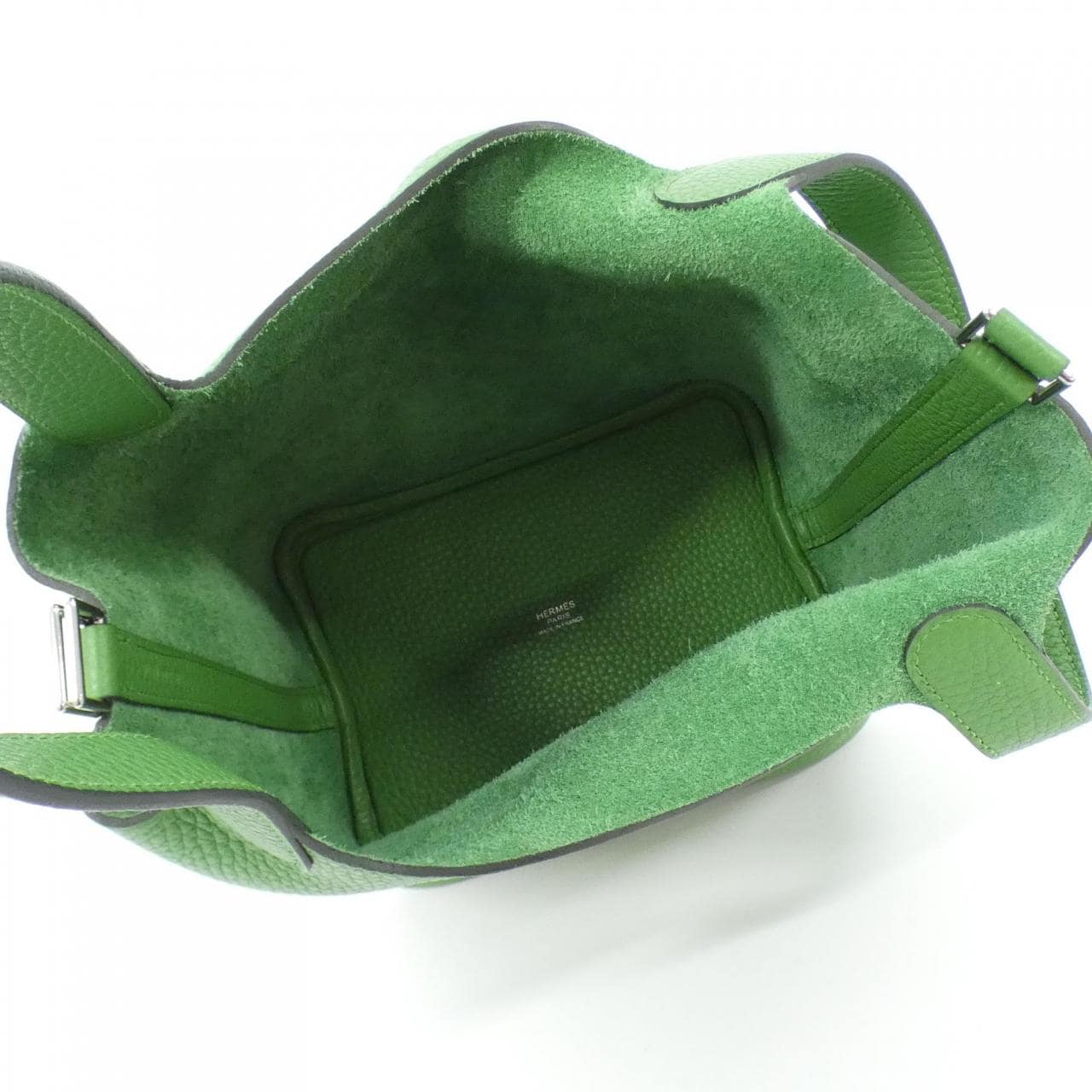 HERMES HERMÈS Picotin 056289CK Bag Clemence Black Clemence Leather - Thumbnail 6