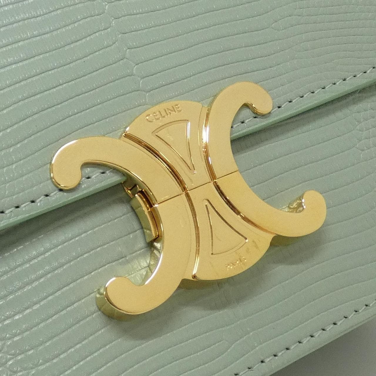 CELINE Triomphe 188424BFJ Shoulder Bag Black Rank A - Thumbnail 4