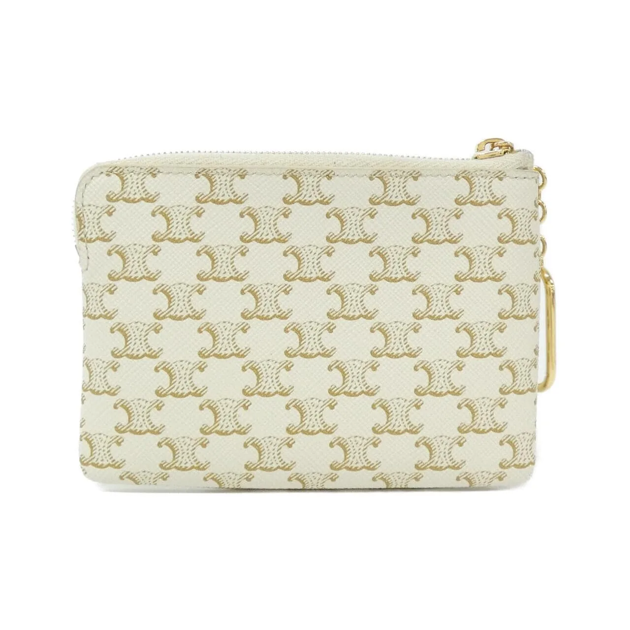 CELINE 10C662CA2 Coin Case Canvas 黑色 帆布 中古品A - 縮圖 2