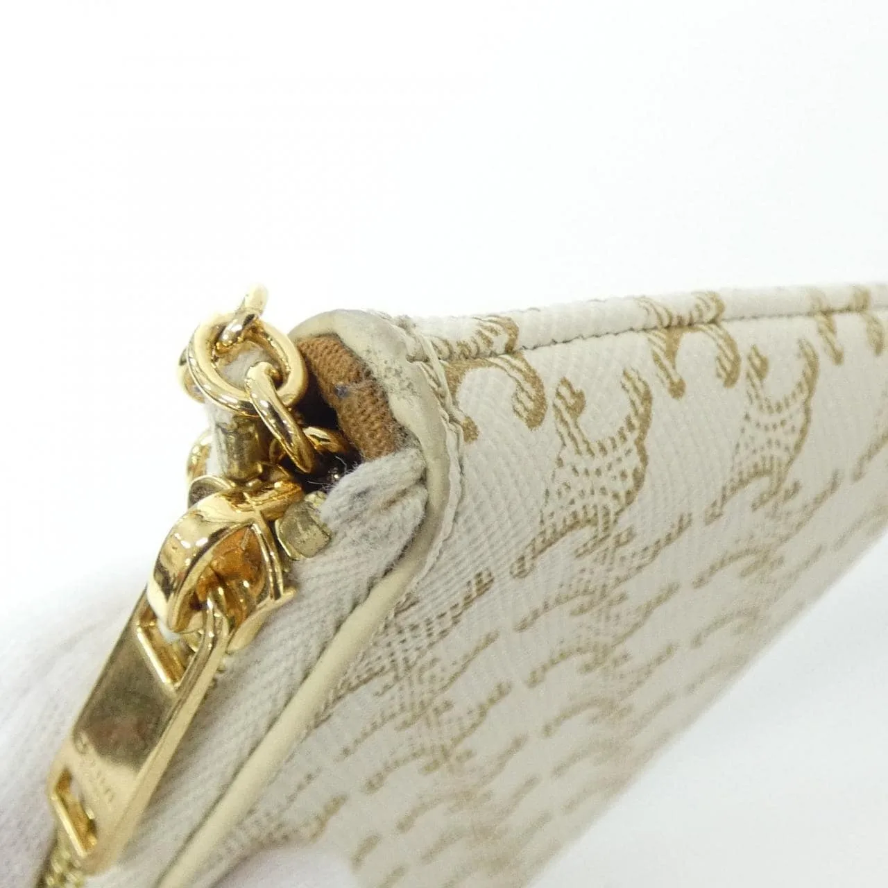 CELINE 10C662CA2 Coin Case Canvas 黑色 帆布 中古品A - 縮圖 4