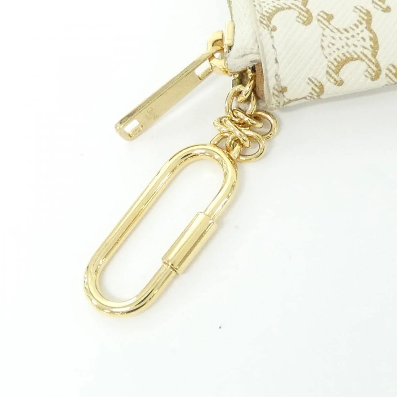 CELINE 10C662CA2 Coin Case Canvas 黑色 帆布 中古品A - 縮圖 5