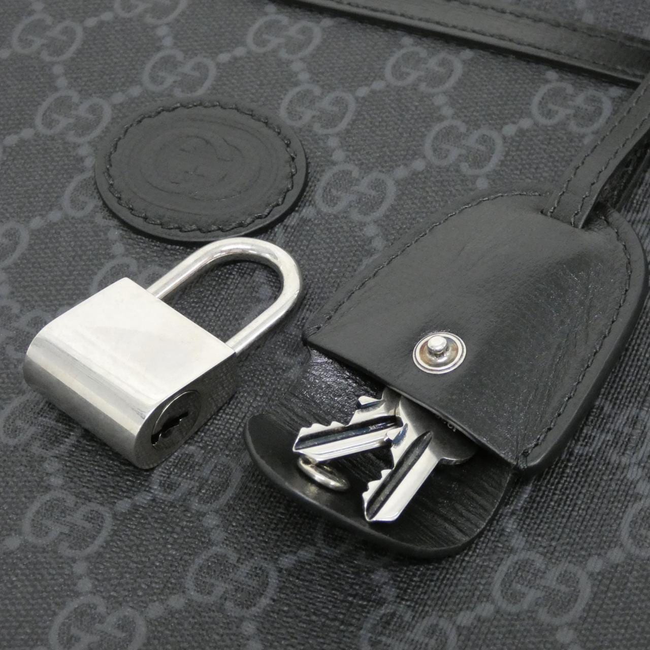 GUCCI 703484 92THF Bag Canvas 黑色 帆布 - 縮圖 6