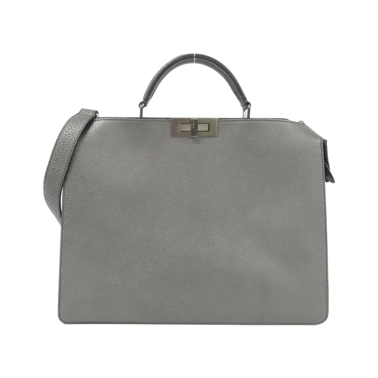 FENDI Peekaboo 7VA529 AJJ1 Handbag Black