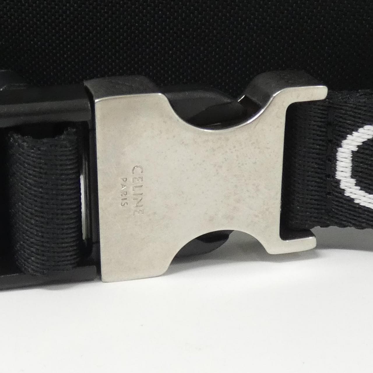 CELINE 198682DMT Shoulder Bag Nylon Black Nylon Rank A - Thumbnail 6