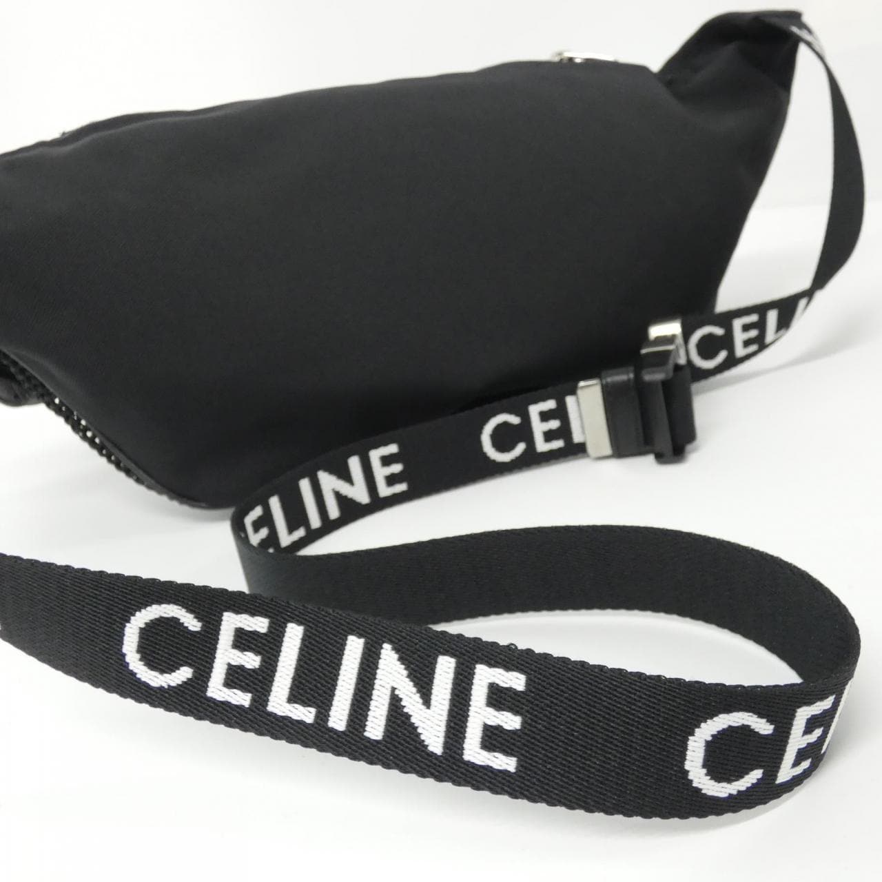 CELINE 198682DMT Shoulder Bag Nylon Black Nylon Rank A - Thumbnail 7