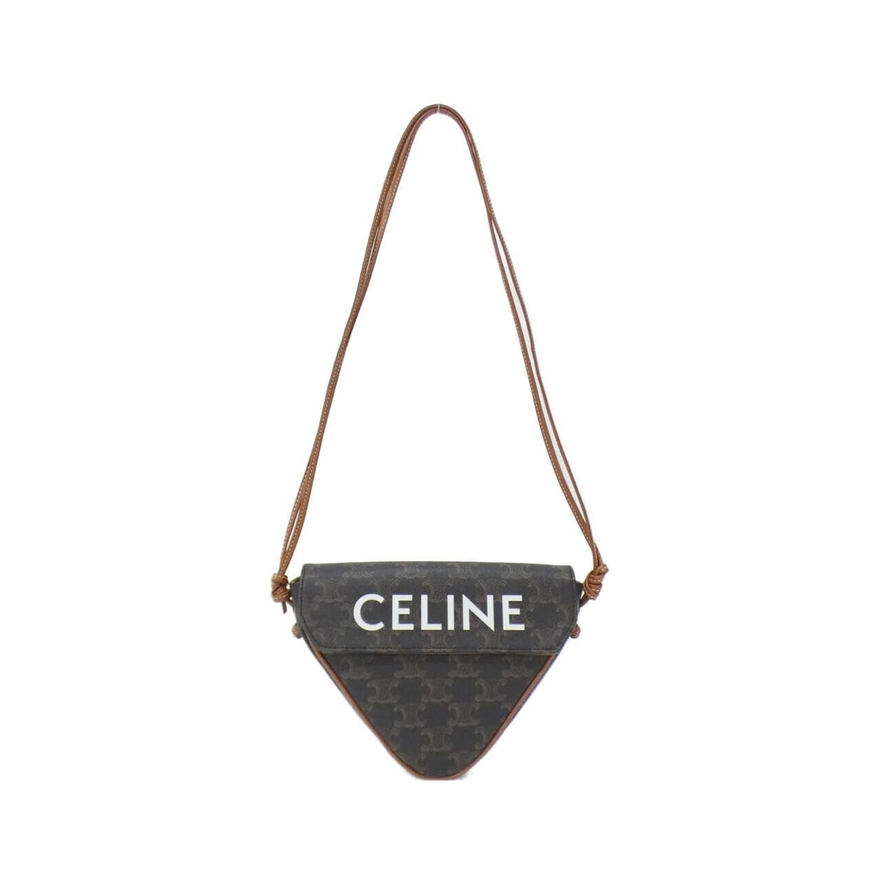CELINE 10I192DM5 Shoulder Bag Canvas Black