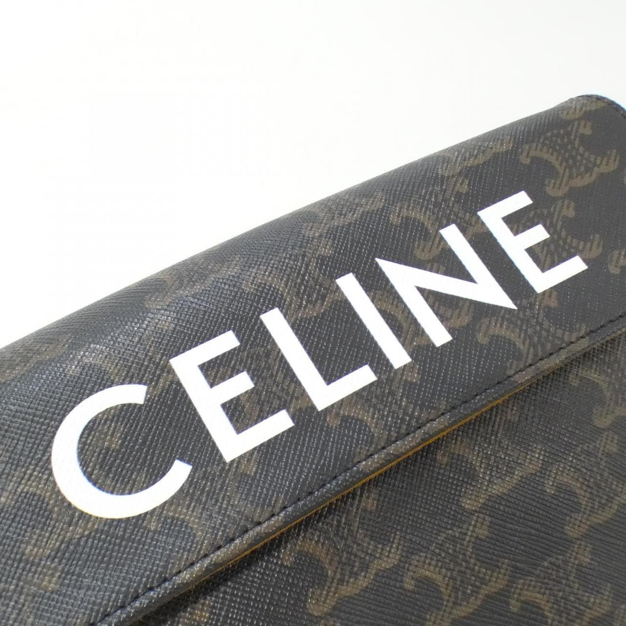 CELINE 10I192DM5 Shoulder Bag Canvas 黑色 帆布 中古品A - 縮圖 4