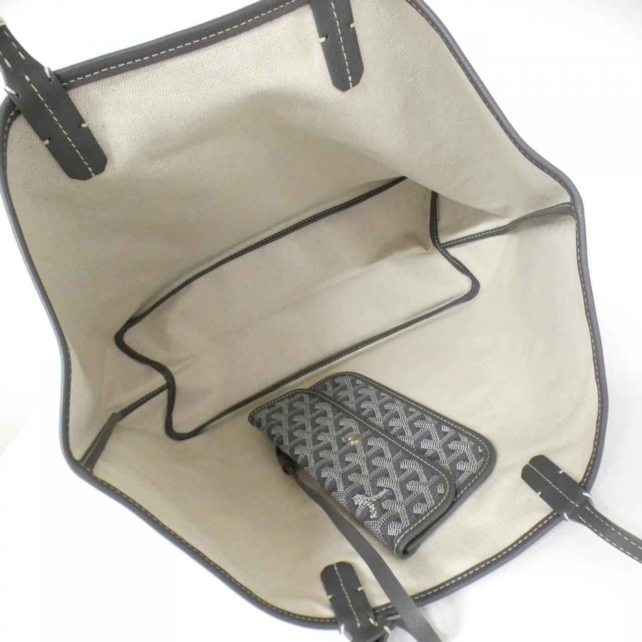 GOYARD Saint Louis AMA LOUIS PM Bag Canvas Grey Canvas - Thumbnail 4