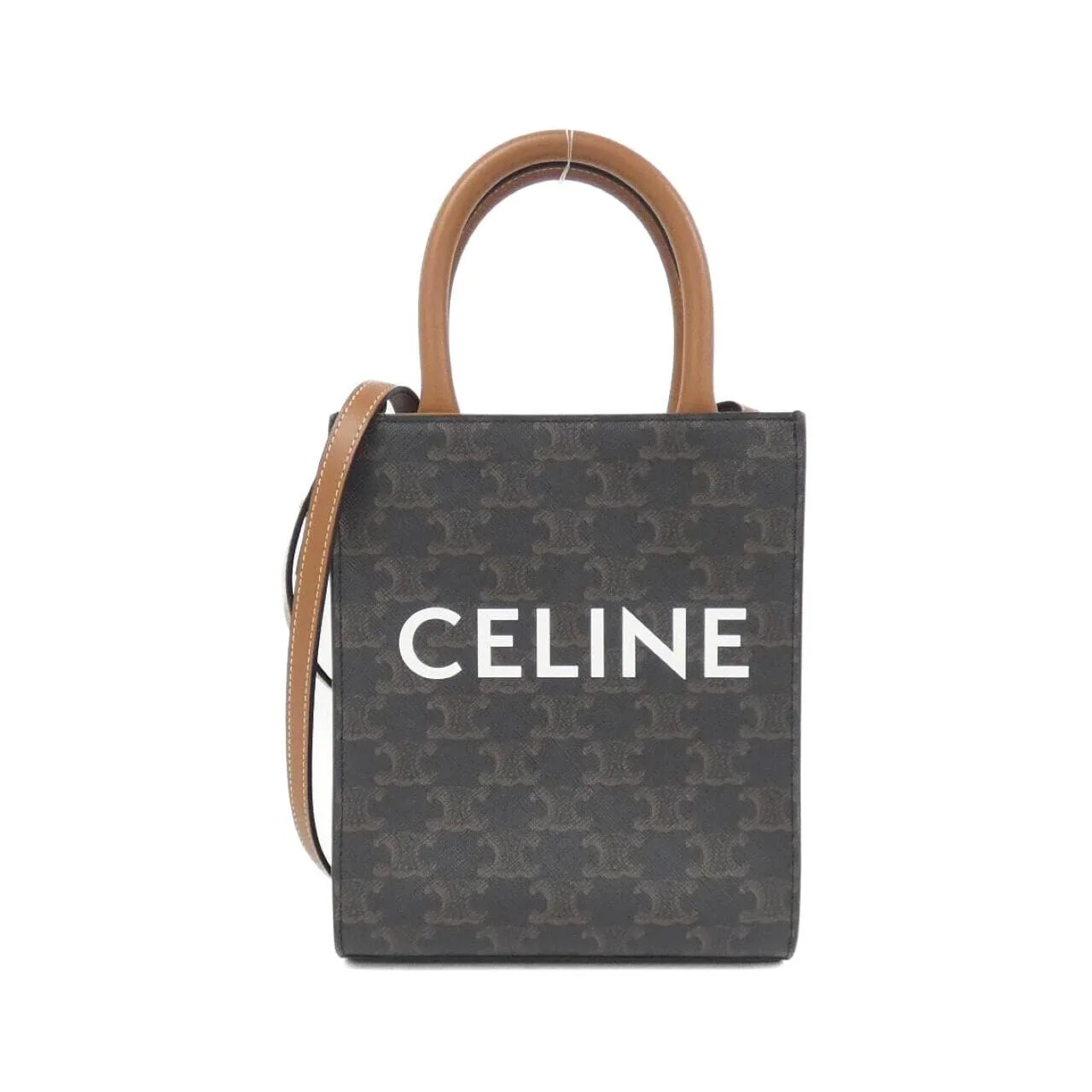 CELINE Cabas 194372BZK Handbag Canvas Black