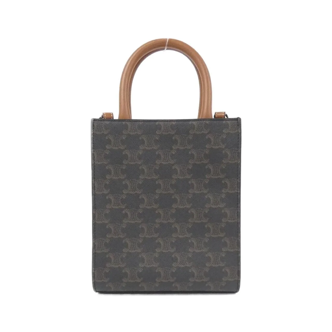 CELINE Cabas 194372BZK Handbag Canvas 黑色 帆布 中古品A - 縮圖 2