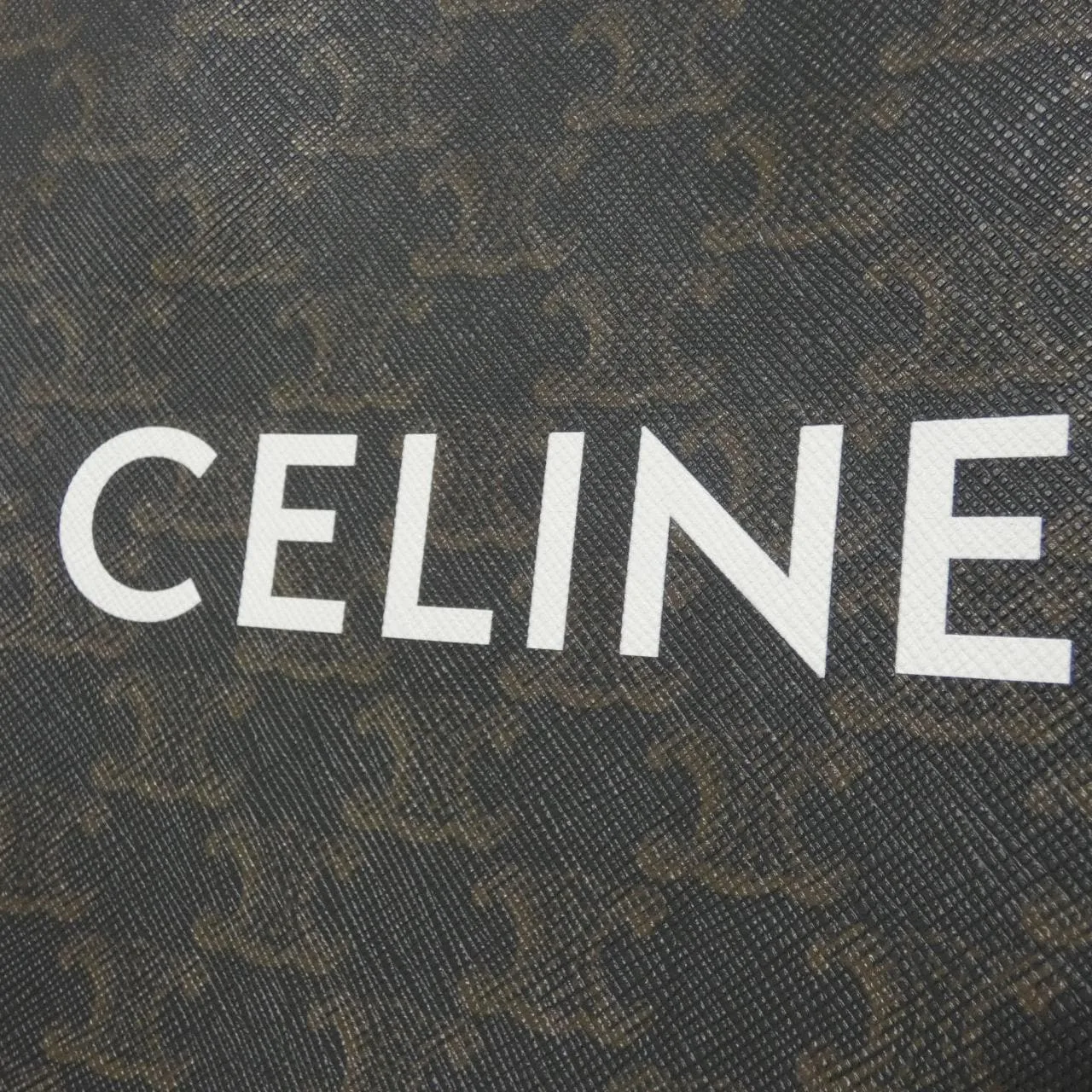 CELINE Cabas 194372BZK Handbag Canvas 黑色 帆布 中古品A - 縮圖 4