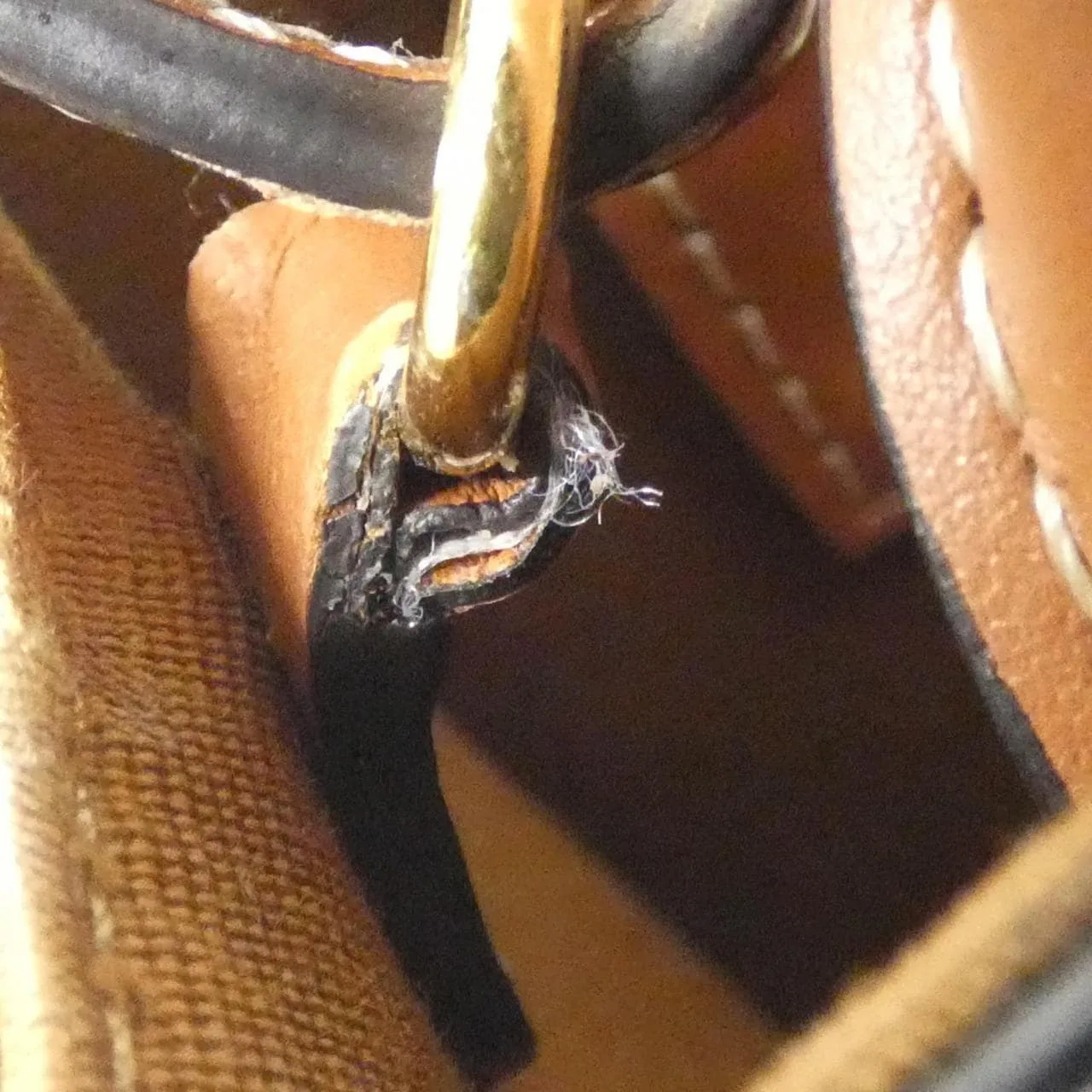 CELINE Cabas 194372BZK Handbag Canvas 黑色 帆布 中古品A - 縮圖 6