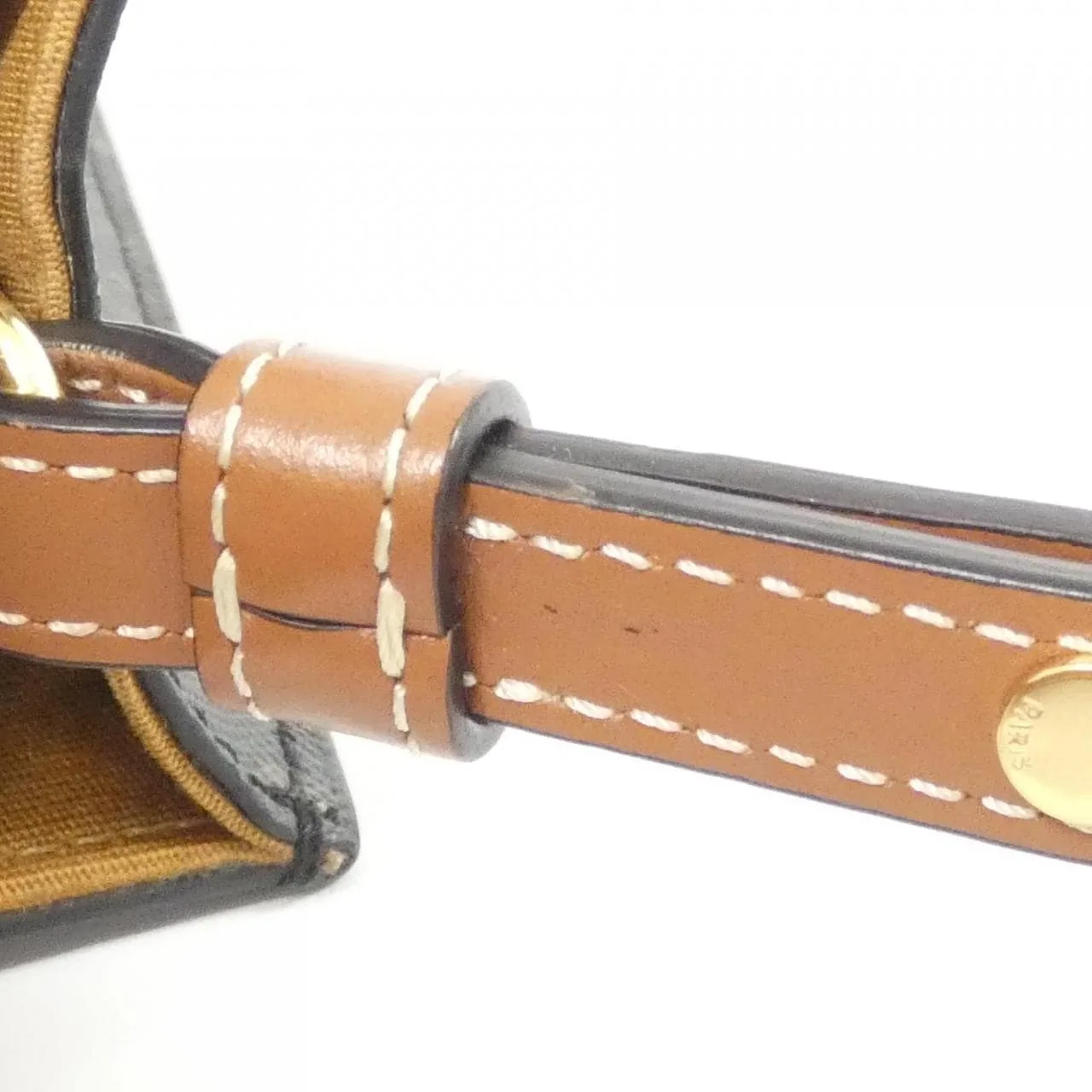 CELINE Cabas 194372BZK Handbag Canvas 黑色 帆布 中古品A - 縮圖 7