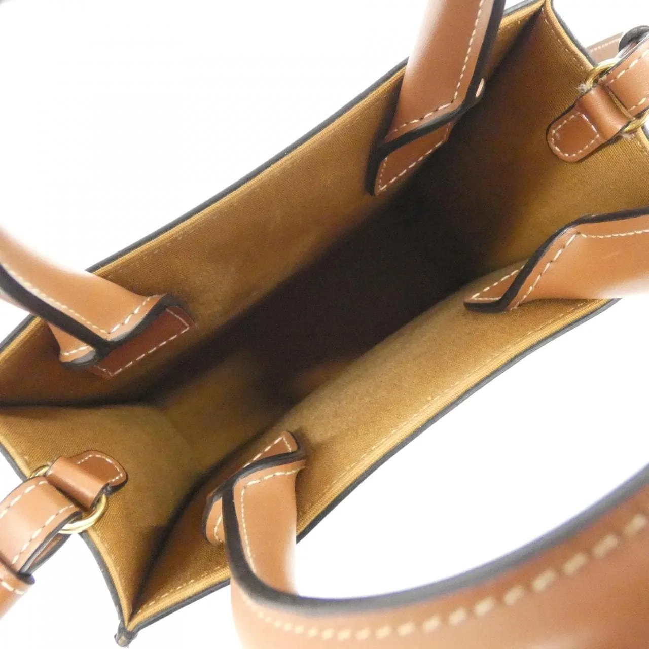 CELINE Cabas 194372BZK Handbag Canvas 黑色 帆布 中古品A - 縮圖 9