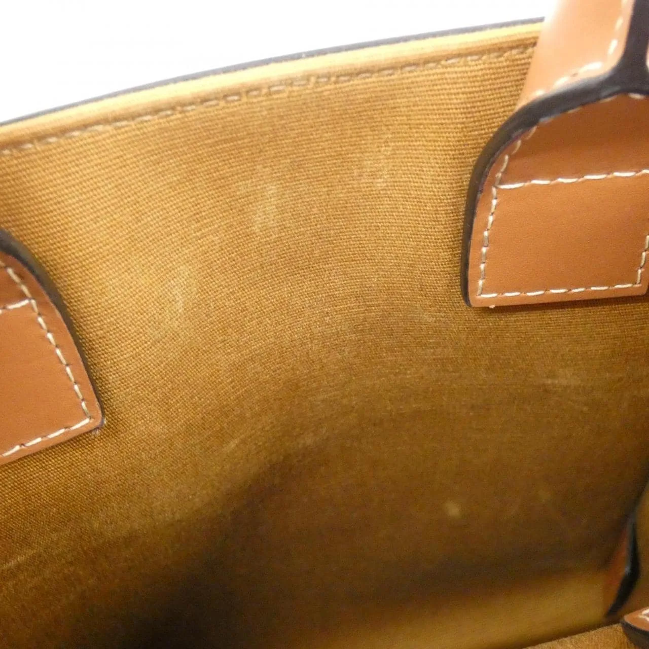 CELINE Cabas 194372BZK Handbag Canvas 黑色 帆布 中古品A - 縮圖 10