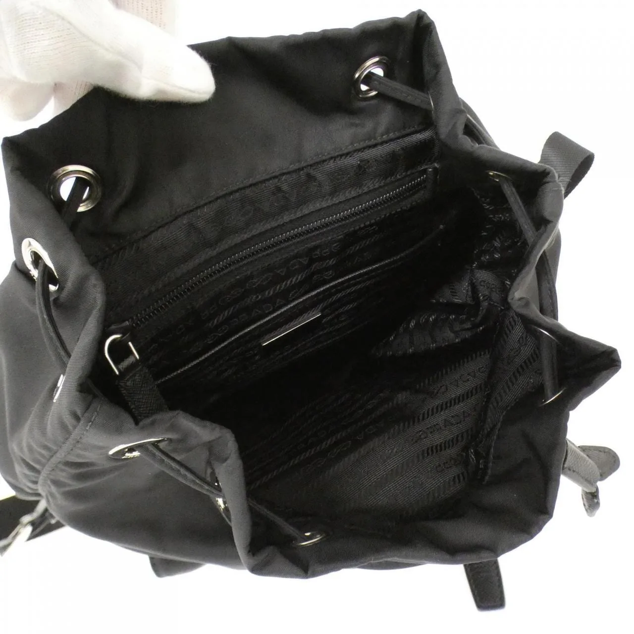 PRADA 1BZ677 Backpack Black - Thumbnail 7