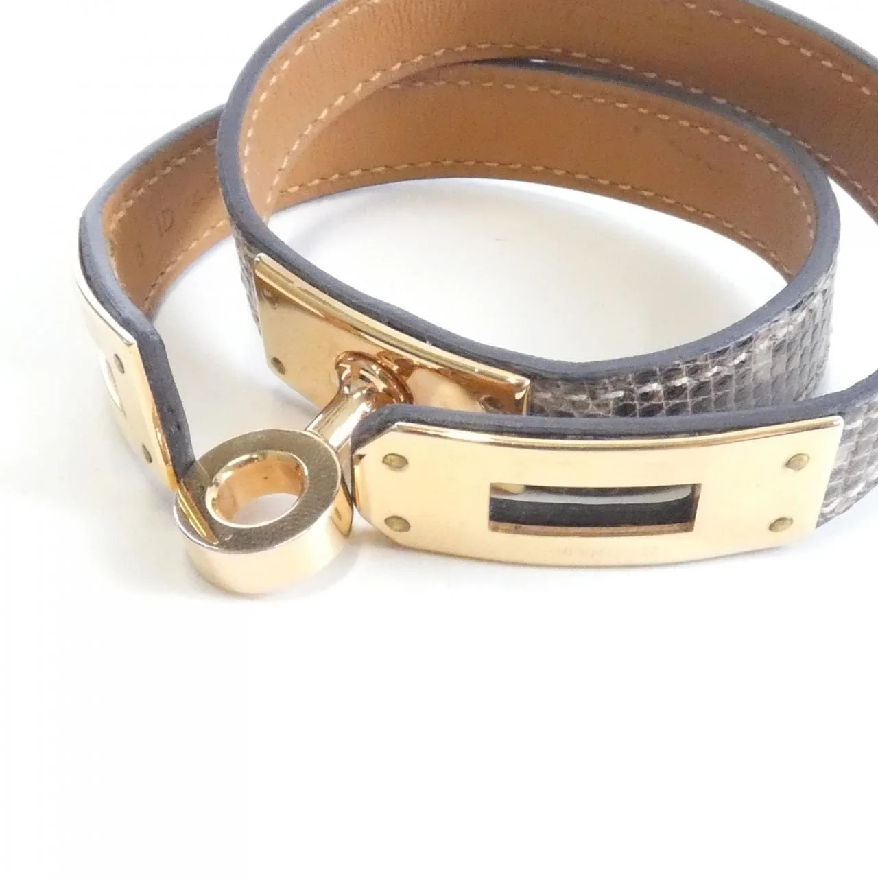 HERMES Kelly 500254FD Accessories Black Rank B - Thumbnail 3