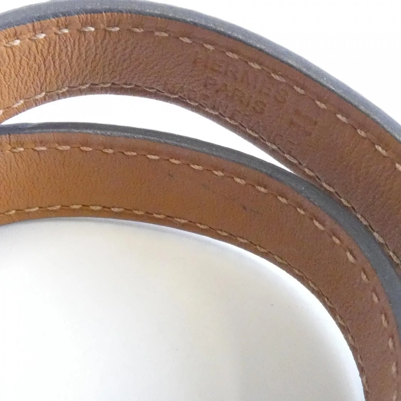 HERMES Kelly 500254FD Accessories Black Rank B - Thumbnail 5