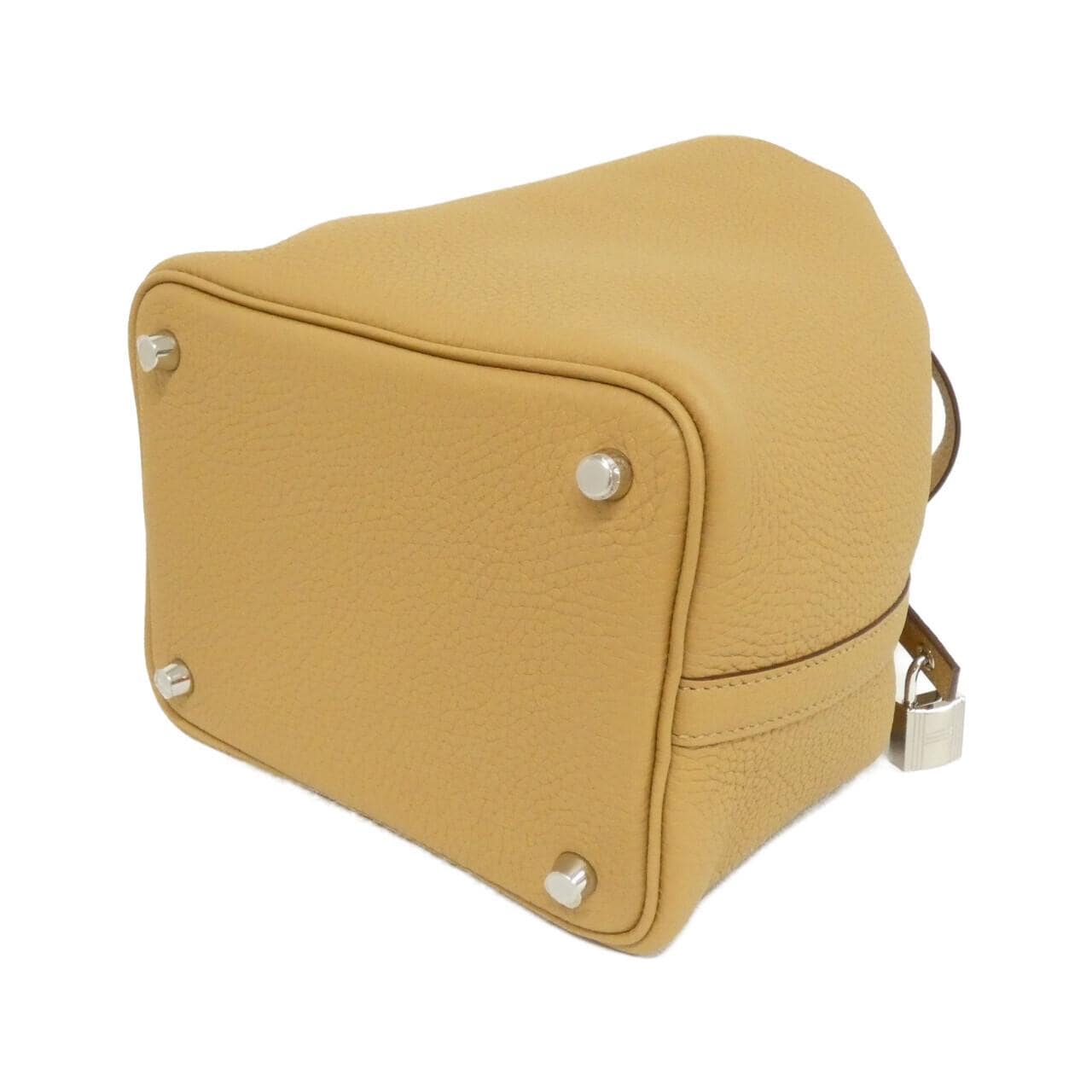 HERMES HERMÈS Picotin 056289CK Bag Clemence 黑色 Clemence 皮 中古品A - 縮圖 2