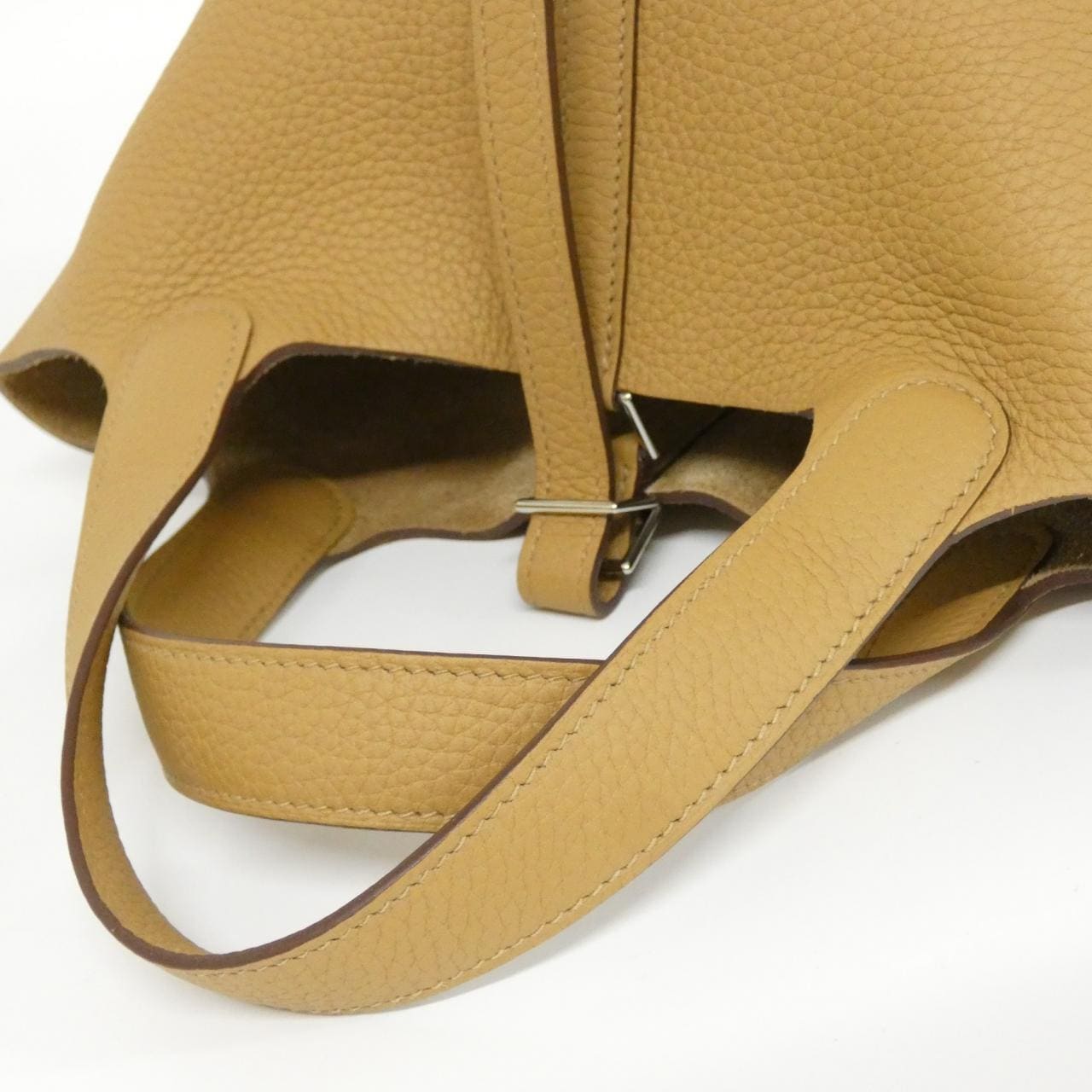 HERMES HERMÈS Picotin 056289CK Bag Clemence 黑色 Clemence 皮 中古品A - 縮圖 4