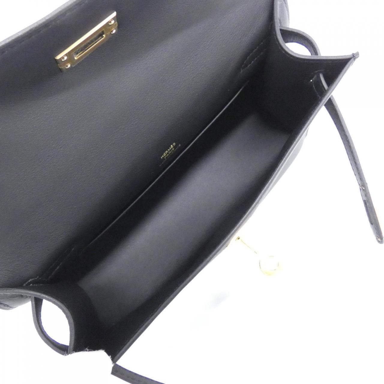 HERMES HERMÈS Kelly 049417CC Pochette Swift 黑色 Swift 皮 未使用品 - 縮圖 5