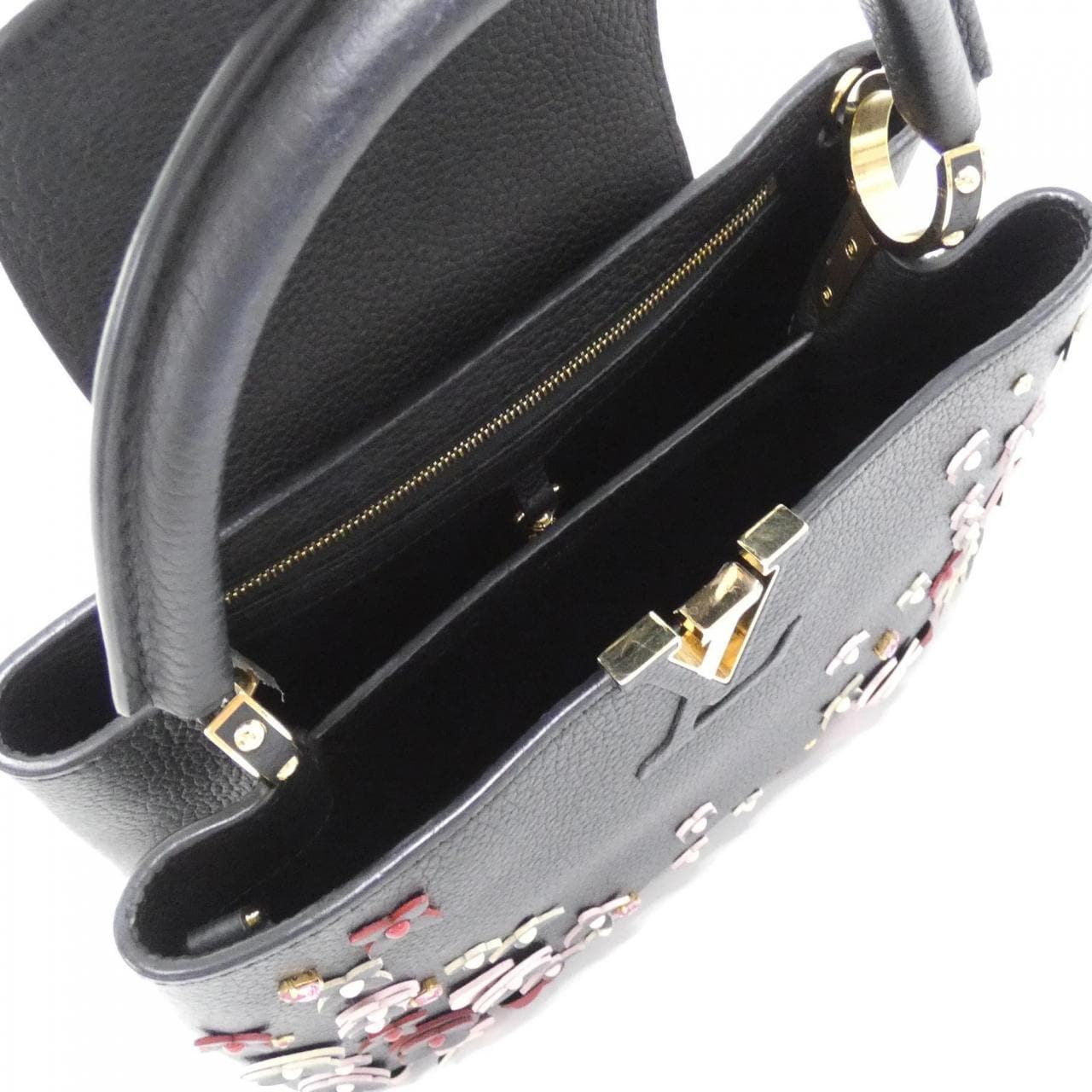 LOUIS VUITTON Capucines M53662 Bag 黑色 中古品A - 縮圖 7