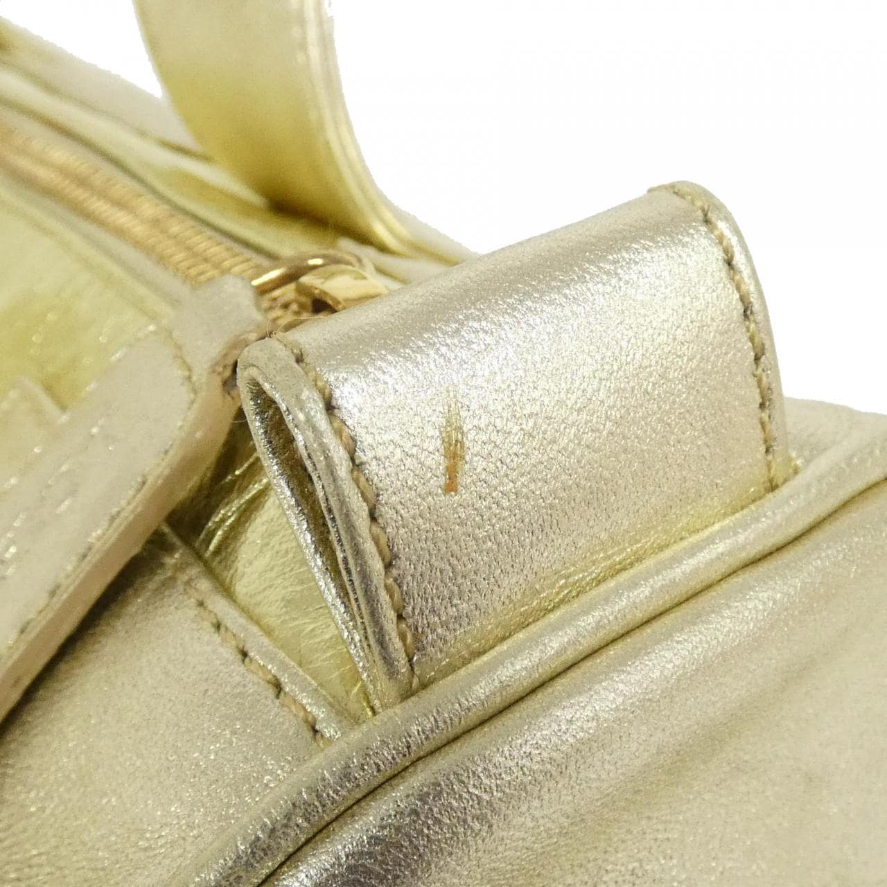 LOEWE 325 12 145 Bag Leather 金色 皮革 中古品B - 縮圖 3