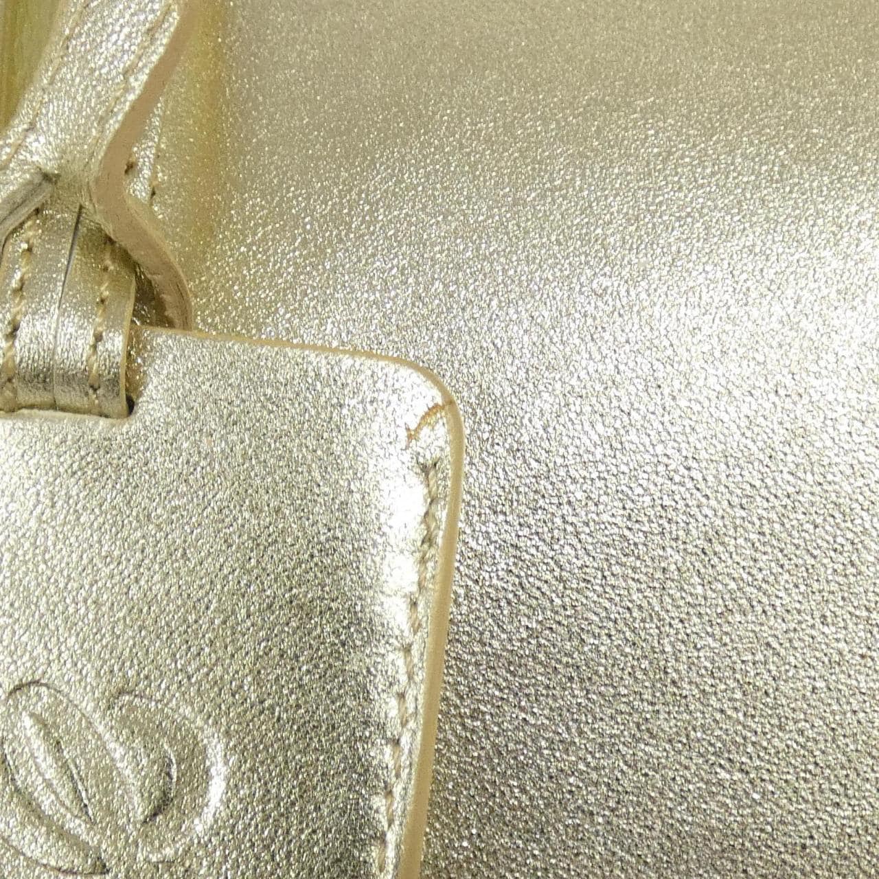 LOEWE 325 12 145 Bag Leather 金色 皮革 中古品B - 縮圖 4