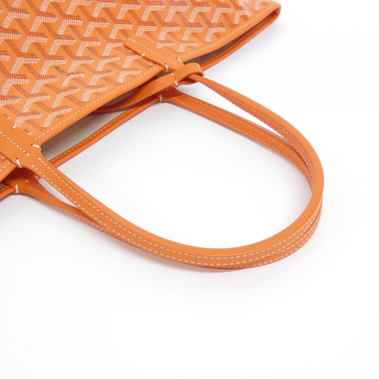 GOYARD Saint Louis AMA LOUIS PM Bag Canvas 橙色 帆布 未使用品 - 縮圖 4