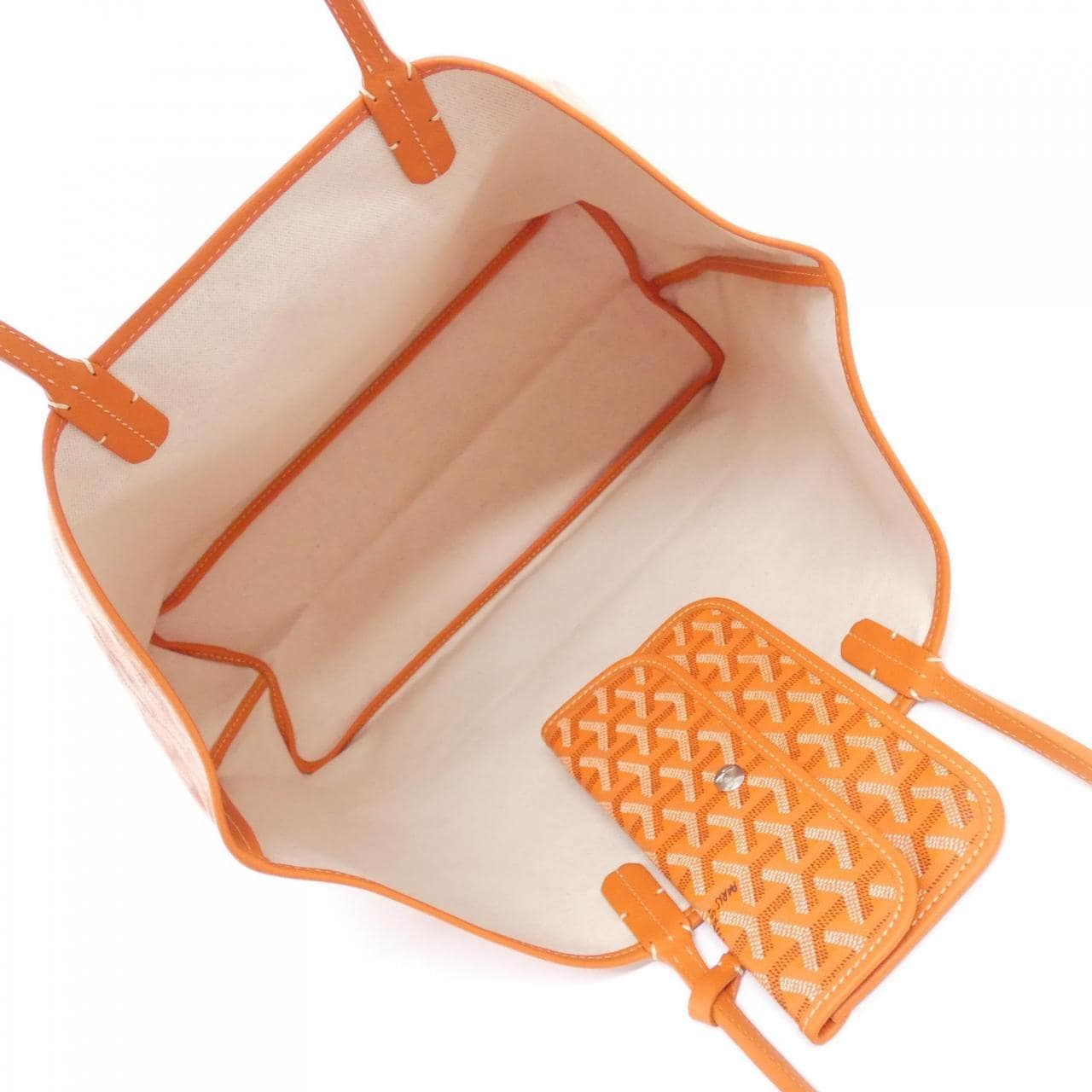 GOYARD Saint Louis AMA LOUIS PM Bag Canvas 橙色 帆布 未使用品 - 縮圖 5