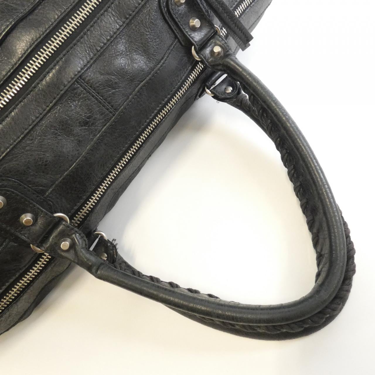 BALENCIAGA 248408 D94J4 Boston Bag Leather Black Leather Rank B - Thumbnail 6