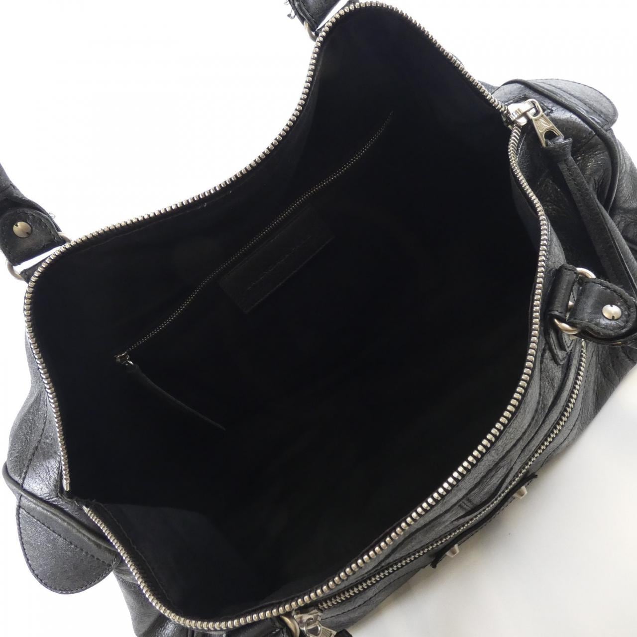 BALENCIAGA 248408 D94J4 Boston Bag Leather Black Leather Rank B - Thumbnail 10